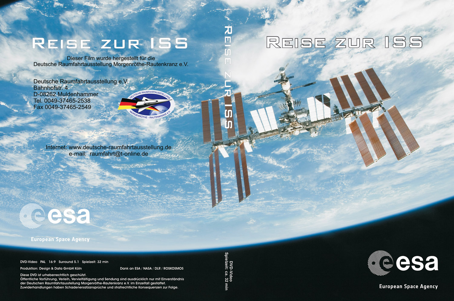 DVD - Reise zu ISS  - DRA Der Film aus unserem Raumfahrt-Kino