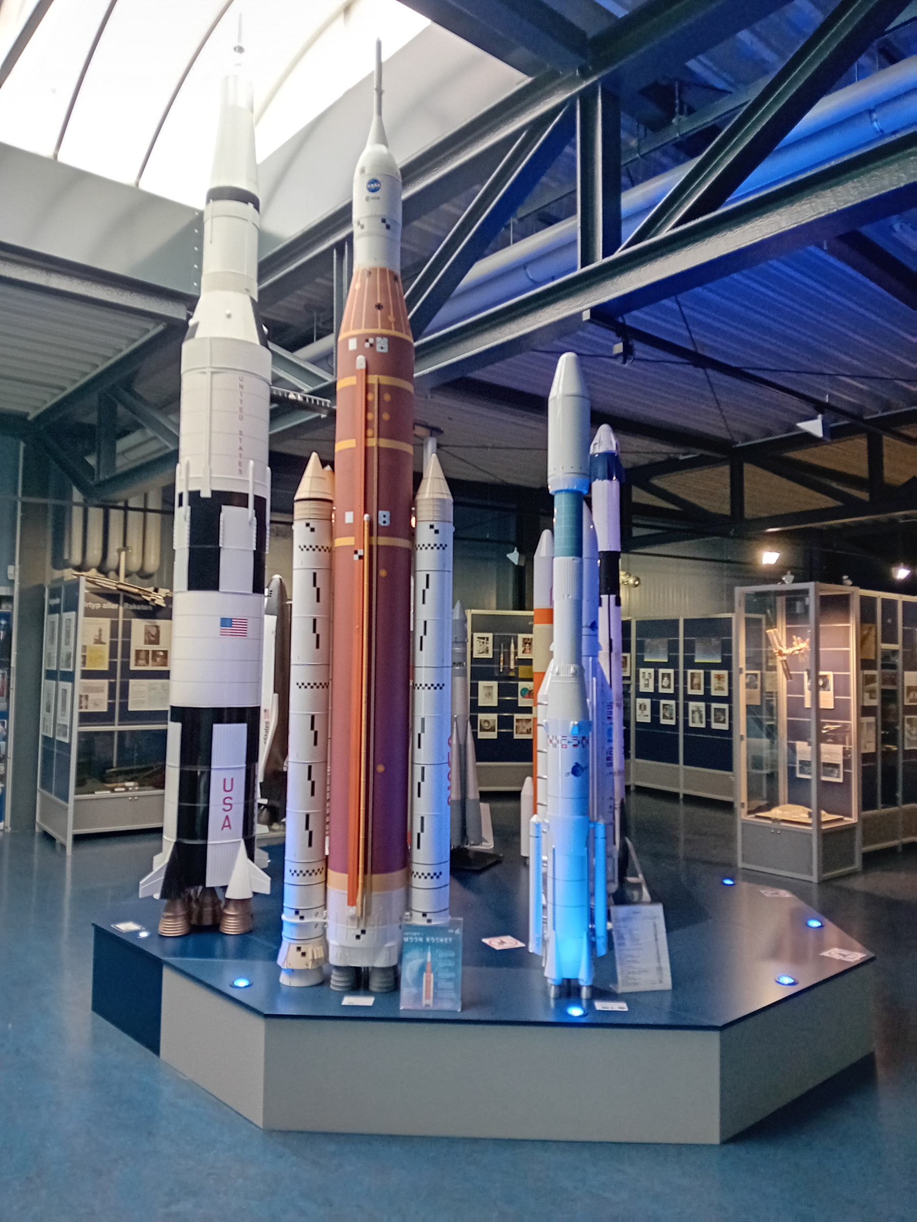 Raketen-Modelle Deutsche Raumfahrtausstellung Morgenröthe-Rautenkranz