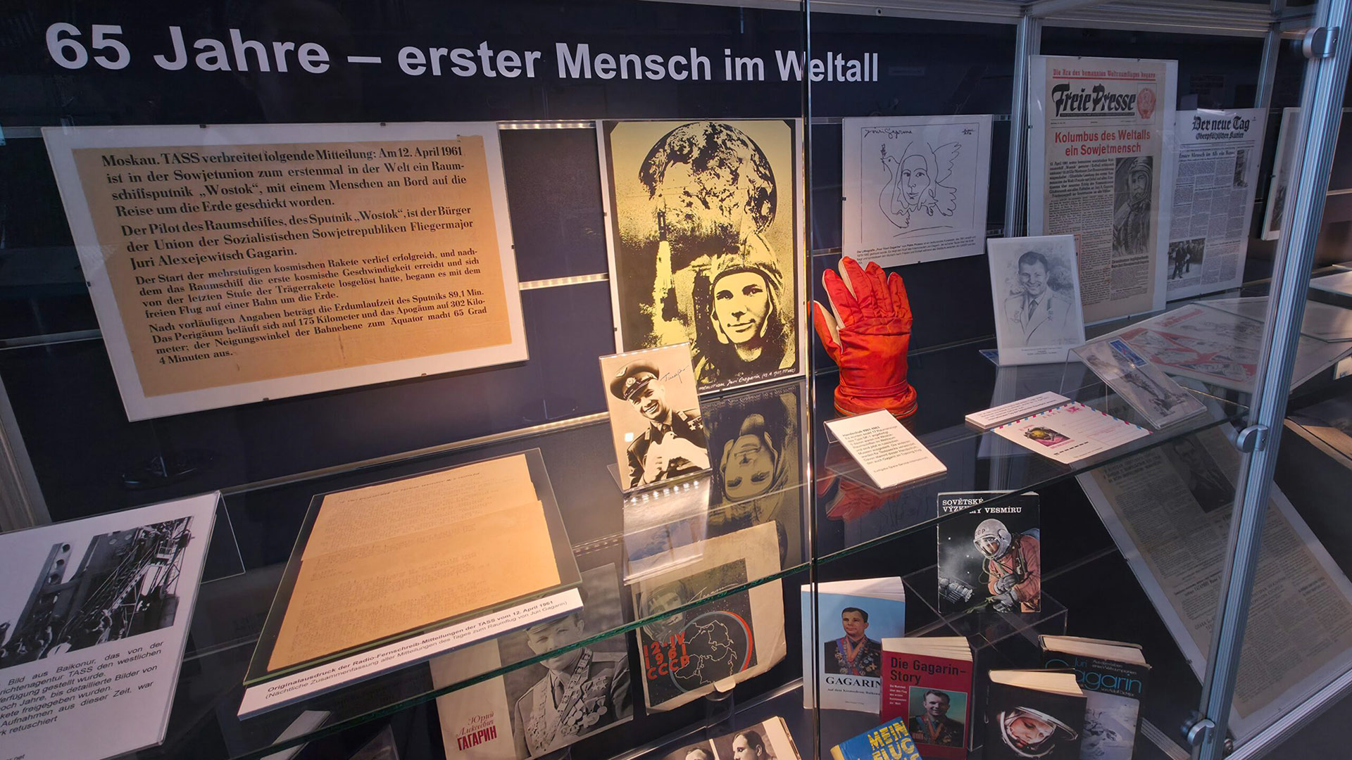 Foto: Ausstellung 65 Jubileum Erster Mensch im All