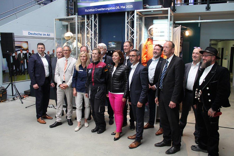 Foto: Richtfest Erweiterungsbau Deutsche Raumfahrtausstellung